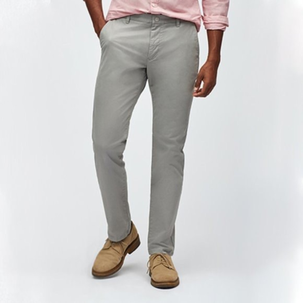 Bonobos Washed Chinos Straight Fit Grey Dogs 33x34 Cotton